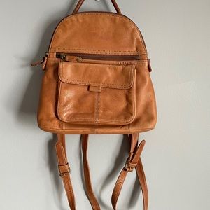 Genuine Leather Vintage Fossil Backpack